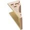 Ekena Millwork 10"W x 10"D x 20"H Wide Mayflower Rough Cedar Woodgrain TimberThane Corbel, Primed Tan CORUR10X10X20MAYRCPR - alternate 3